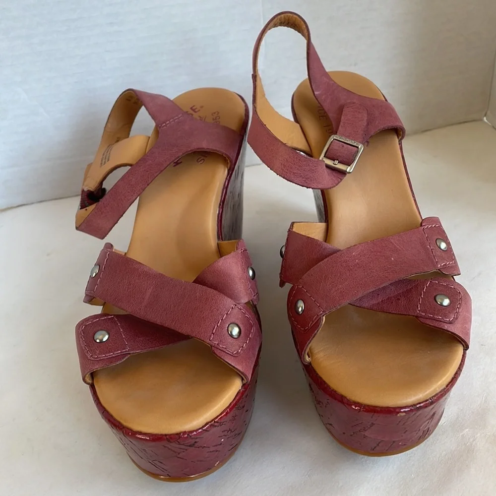 Kork Ease Wedge Platform Open Toe Sandals
